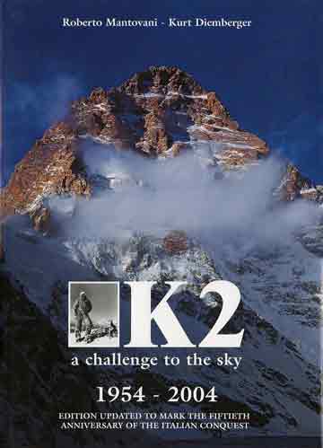 
K2 West Face Photo By Galen Rowell - K2: Challenging the Sky book cover
